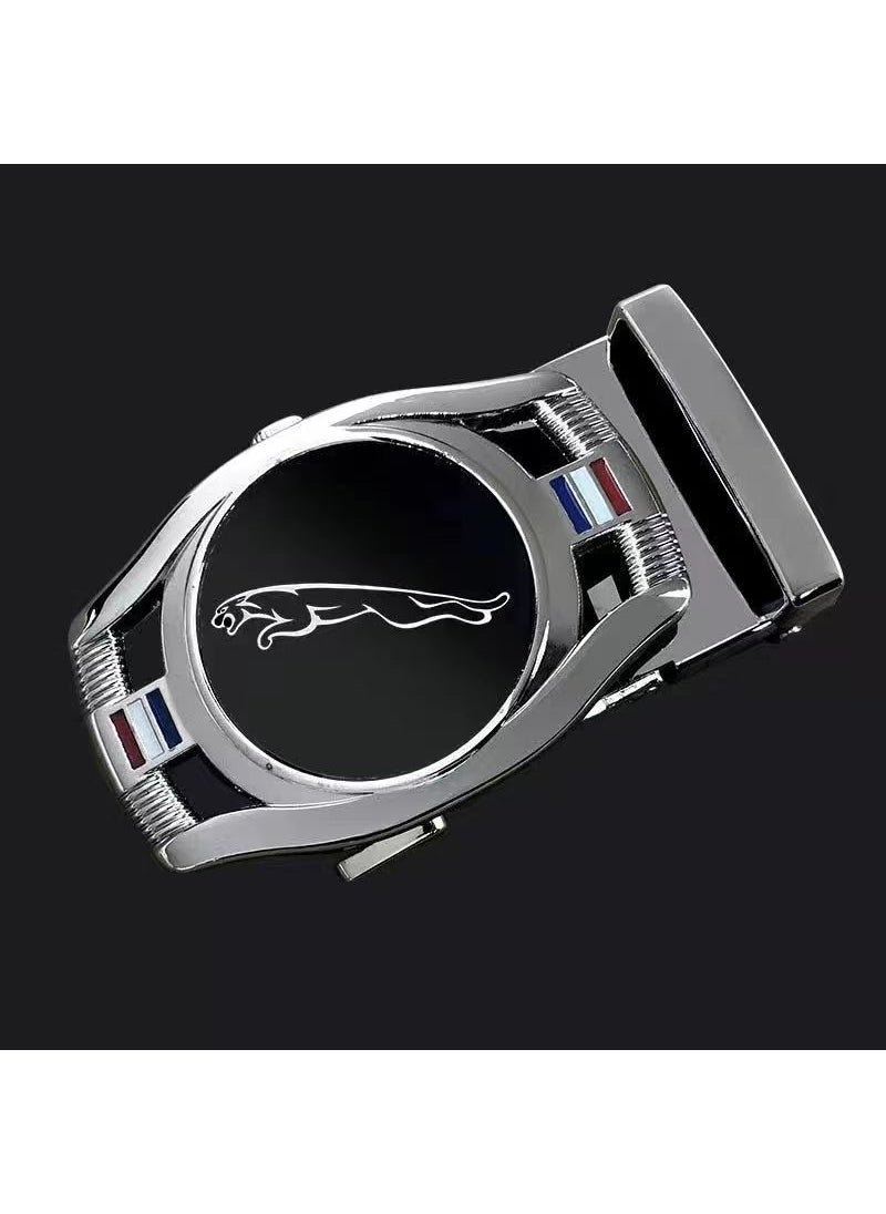 Generic 2023 Trendy Mens Alloy Belt Buckle 3.5CMRound sports car leopard Silver Round sports car leopard Silver 