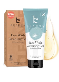 Beauty by Earth Face Wash - USA Made with Natural & Organic Ingredients, Non Toxic Gentle Face Cleanser for Sensitive Skin with Glycerin & Aloe, Travel Friendly Facial Cleanser for Acne Prone & Oily Skin (2 Fl Oz)  - Image 1