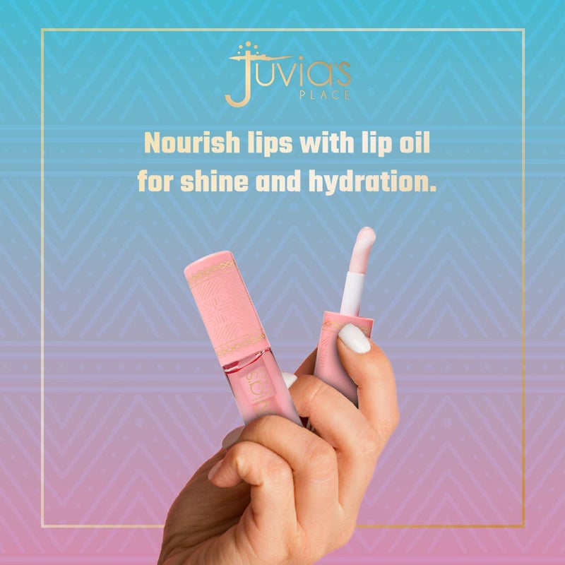 Juvia's Place Magic Lip Oil - Watermelon - Smooth, Hydrating with Vitamin E for Soft, Glossy, Juicy Lips - Infused with Fruit Extracts - Tinted, Shimmering, Lightweight & Non-sticky Lip Oil for Summer - Image 4