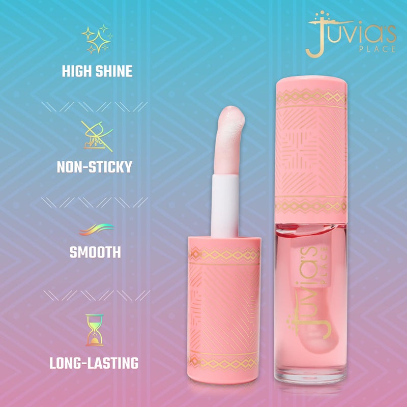 Juvia's Place Magic Lip Oil - Watermelon - Smooth, Hydrating with Vitamin E for Soft, Glossy, Juicy Lips - Infused with Fruit Extracts - Tinted, Shimmering, Lightweight & Non-sticky Lip Oil for Summer - Image 3