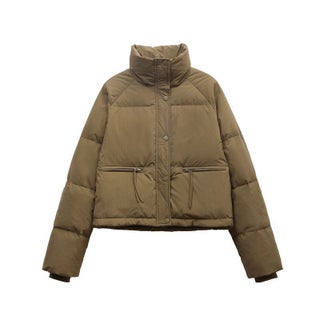 New Style Short Cotton Jacket for Women, Versatile Korean Version with Stand Collar, Thickened Puffer Jacket for Petite Figures Mocha brown - pzsku/Z1268A721428FE9607577Z/45/1746223910/6880c14f-4c14-4f87-84a6-29269b7be60b