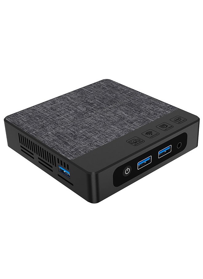 Generic - Mini PC Windows 11 Mini Desktop Computer with Intel Gemini Lake N4020C Processor 6G LPDDR4 64G EMMC 256G SSD Support Dual Screen 4K Resolution Wifi BT for Business Home Office Family - Image 1