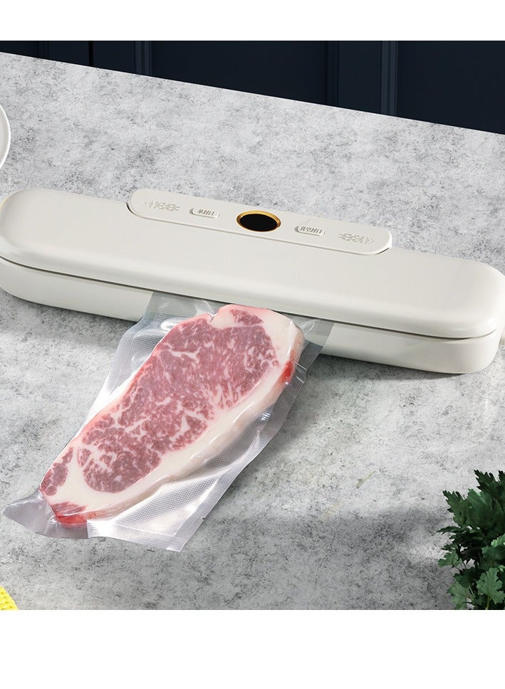 Vacuum Packaging Machine Household Automatic Vacuum Sealing Machine Small Mini Plastic Sealing Machine Portable Kitchen Fresh-Keeping Machine Free Fresh-Keeping Bag  - Image 2