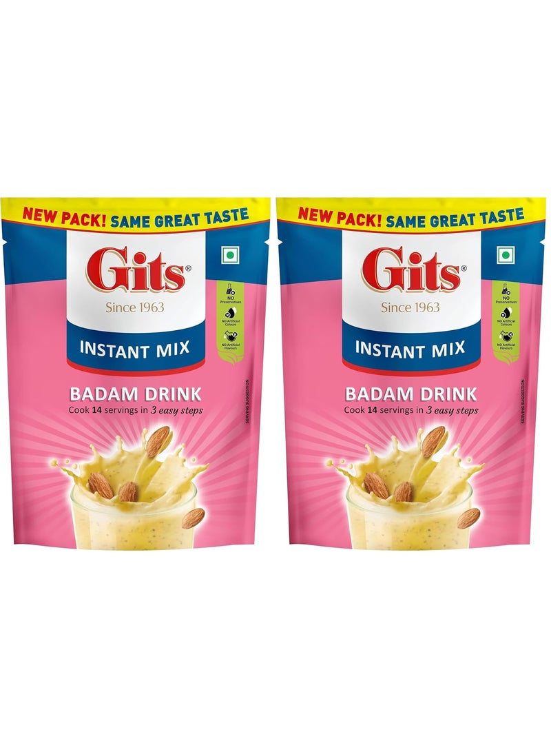 GITS Badam Drink Mix 200GM (PACK OF 6) - Image 1