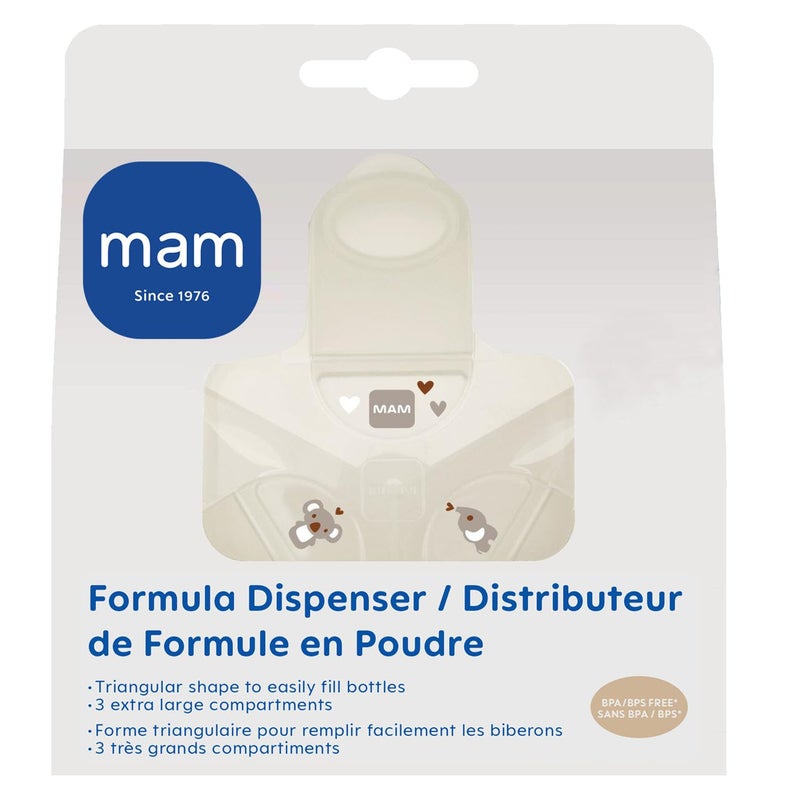 MAM Baby Spill-Proof Formula Dispenser with Snap-On Lid, Ideal for On-The-Go Feedings, Milk Powder Dispenser for Traveling - Image 4
