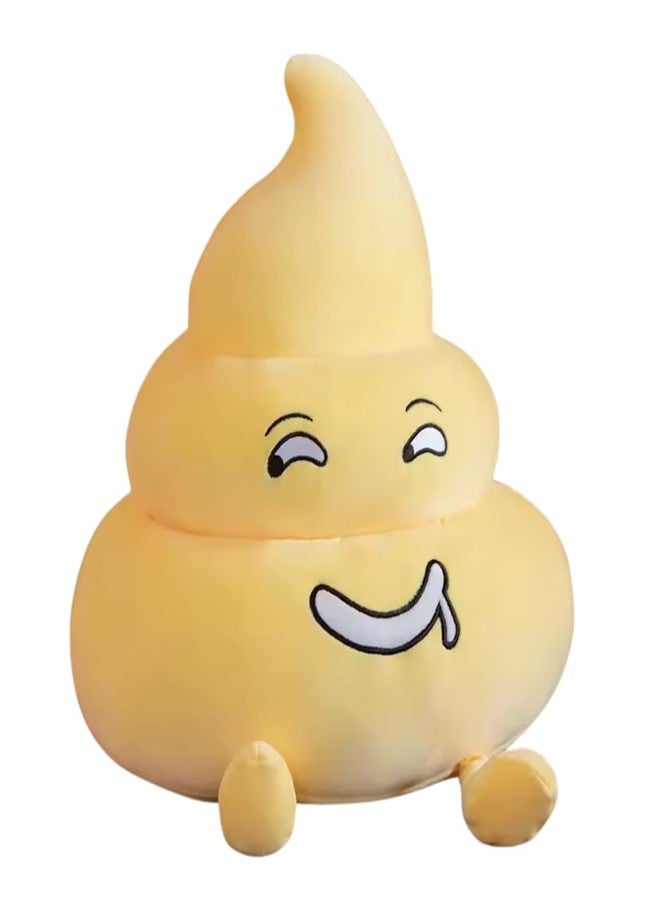 TechMax Solution Decorative Sunny Yellow Smirking Poop Soft Companion for Exceptional Comfort and Home Styling - Image 1