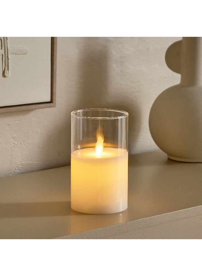 Home Box Luna LED Flameless Candle - Cream - Image 1
