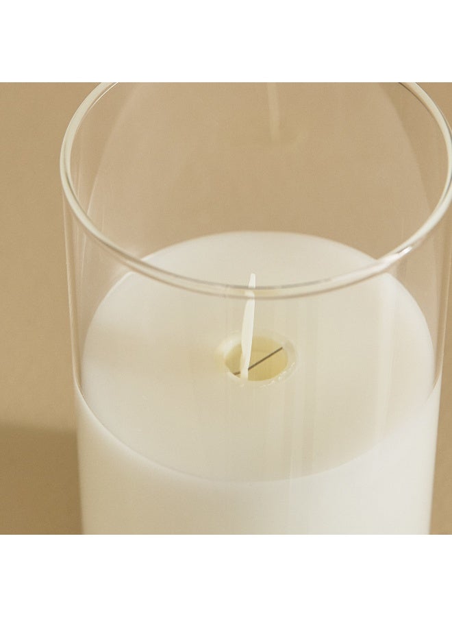 Home Box Luna LED Flameless Candle - Cream - Image 3