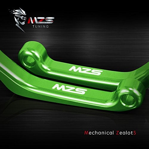 MZS مكابح دبابات MZS قابلة للتعديل CNC باللون الأخضر متوافقة مع KX65 2000-2025 / KX85 2001-2025 / KX100 2001-2021 / KX125 2000-2005 / KX250 2000-2004 / KX250F 2004 - Image 2