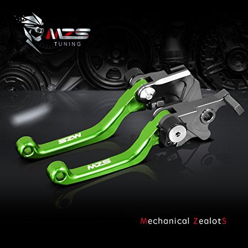MZS مكابح دبابات MZS قابلة للتعديل CNC باللون الأخضر متوافقة مع KX65 2000-2025 / KX85 2001-2025 / KX100 2001-2021 / KX125 2000-2005 / KX250 2000-2004 / KX250F 2004 - Image 3