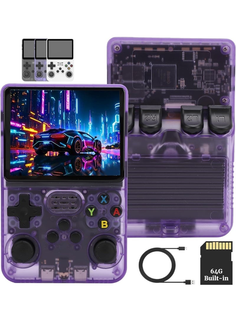 Rock Pow R36S Handheld Game Console, 3.5" IPS Screen, 64GB Portable Retro Gaming Device - Image 1