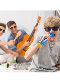 SYOSI SYOSI Microphone for Boys, Karaoke Wireless Microphone for Kids Boys' Bluetooth Microphone Party Music Toy Handheld Musical Toy for Age 5-10 Boys (Blue)  - Image 5