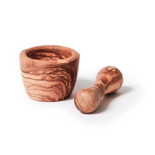 Berard Olive Wood Mortar and Pestle, 2.7 Inch - Image 2