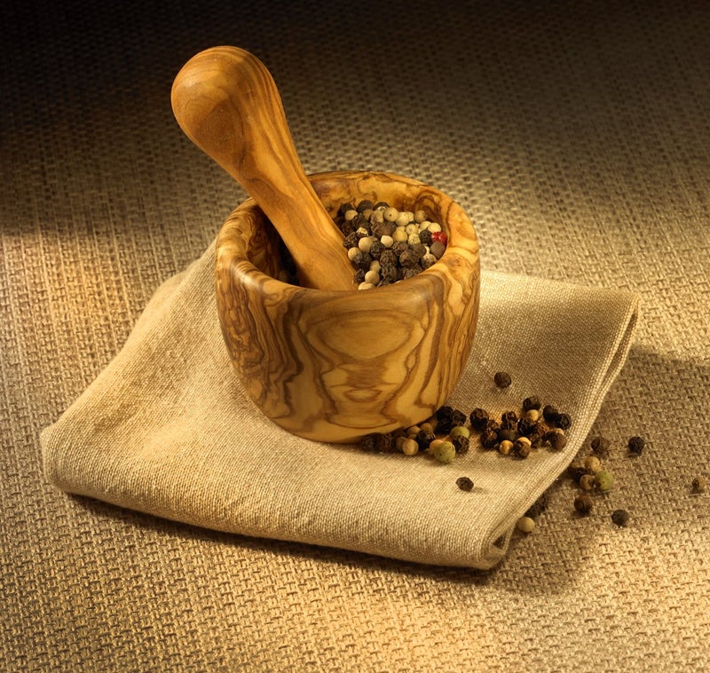 Berard Olive Wood Mortar and Pestle, 2.7 Inch - Image 3