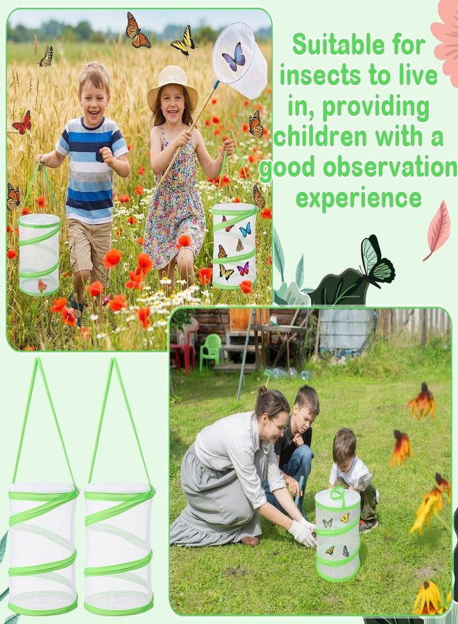Sherr 6 Pack Butterfly Habitat Cage Clear Mesh Mini Butterfly Net Habitat Container, Terrarium Pop up 9" x 11" Tall - Image 3