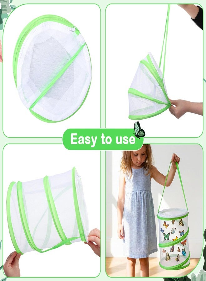 Sherr 6 Pack Butterfly Habitat Cage Clear Mesh Mini Butterfly Net Habitat Container, Terrarium Pop up 9" x 11" Tall - Image 4