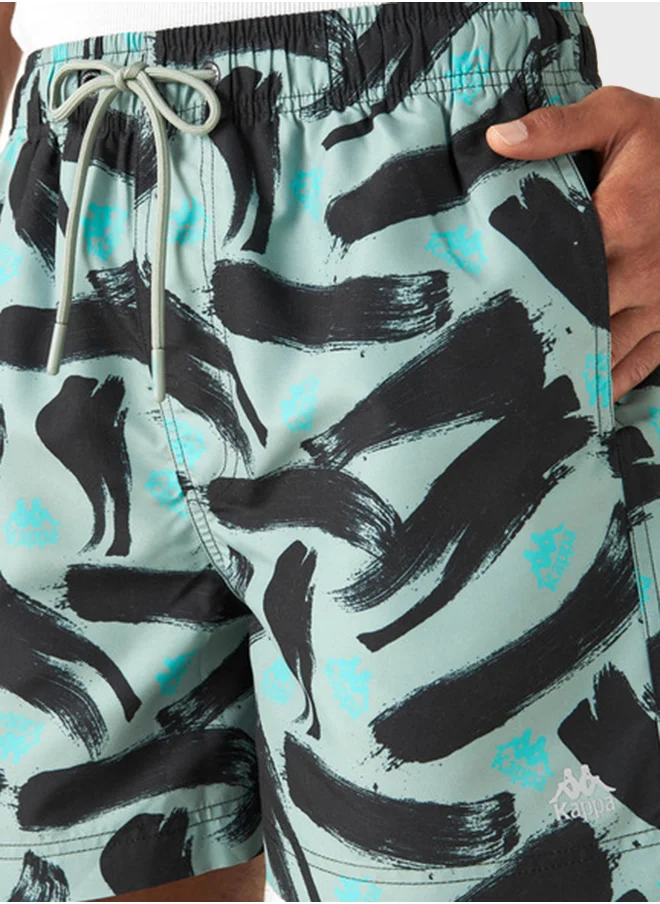 كابا All Over Printed Swim Shorts
