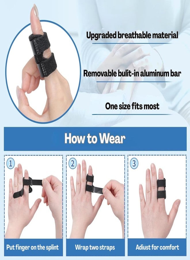BendJoy® 2Pcs Child-Size Finger Splint Applicable to Middle/Index/Ring Finger Breathable | Ventilated | Multi-Finger | Child-Fit | Pain Relief | Adjustable - Image 5
