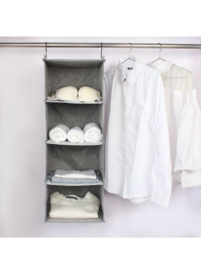 نيبمينينت منظم خزانة تعليق من 4 أرفف رمادي - Image 3