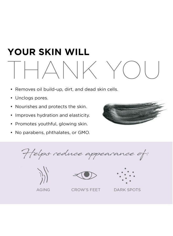 أزور كوزمتيكس قناع الوجه الفاخر المضاد للشيخوخة من أزور الفحم واللؤلؤ، مرطب ومنقي، يزيل الرؤوس السوداء والأوساخ والزيوت مع حمض الهيالورونيك والكولاجين للعناية بالبشرة صنع في كوريا، 150 مل - Image 4