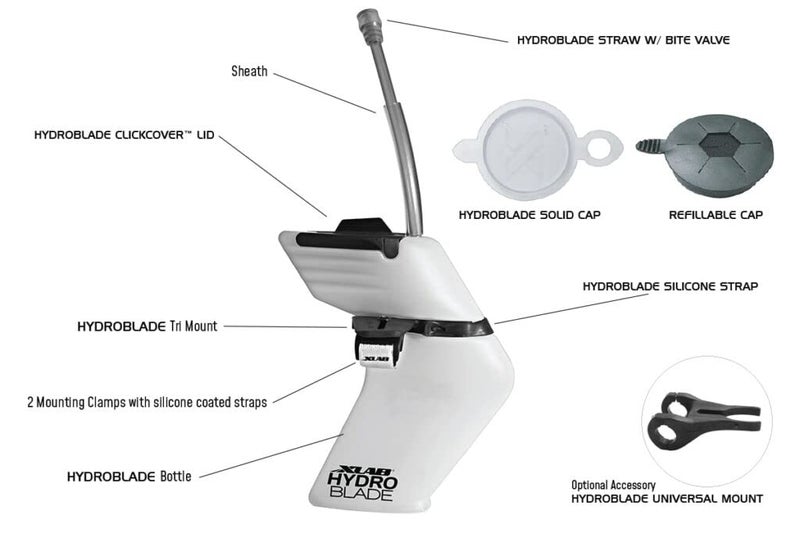 XLAB Hydroblade Tri Vertical Front Hydration System - Black - Image 4