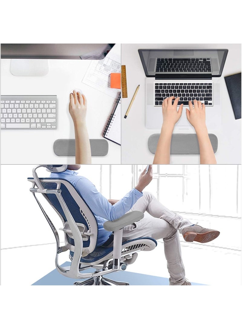 HaLunhi Desk Chair Arm Pads - Ergonomic Memory Foam Office Chair Armrest Pads - Thick Chair Armrest Pads - Arm Rest Pillow - Gaming Chair Arm Pads - Elbow Support Cushion for Computer (Set of 2) - Image 5