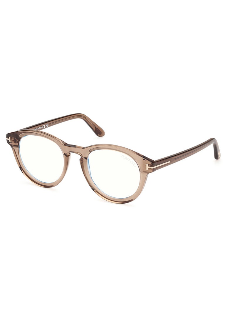 TOM FORD إطار نظارات رجالي دائري من الأسيتات البني Ft5940-B04849 - Image 1