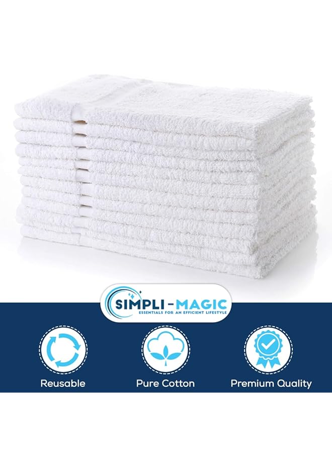 erorex 79251 White Hand Towels 16 Inch X27 Inch 12 Pack - Image 4