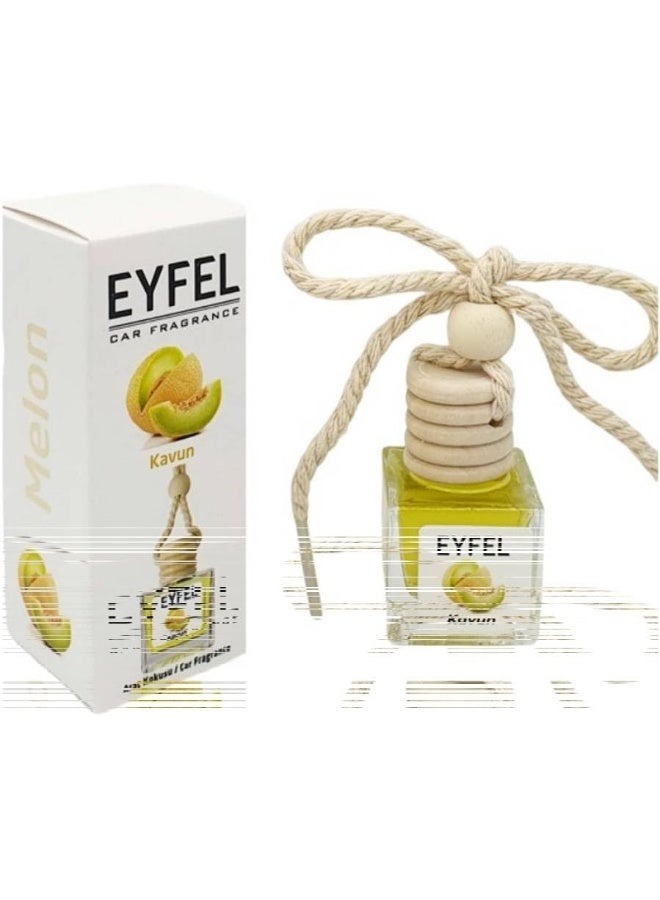 EYFEL Car Air Freshener Melon Scent 10ml Yellow - Image 3