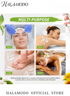 HALAMODO 4Pcs Silicone Cupping Set Transparent Mini Facial Massage Cups for Skin Care Neck Back and Eye Therapy Safe and Anti-Aging Tools for Home Use  - Image 5