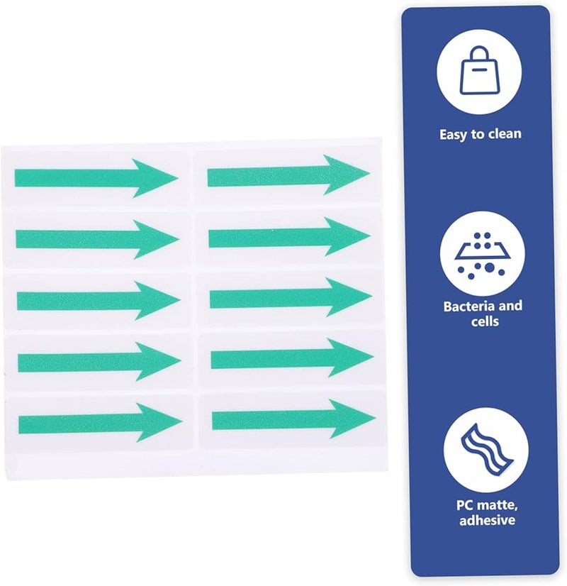 40 قطعة ملصقات سهام قابلة للإزالة للإشارات التوجيهية وتعليمات السلامة - Image 4