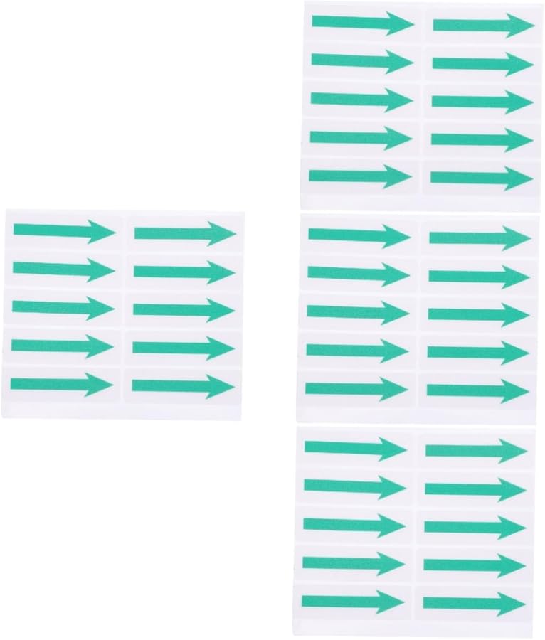 40 قطعة ملصقات سهام قابلة للإزالة للإشارات التوجيهية وتعليمات السلامة - Image 1