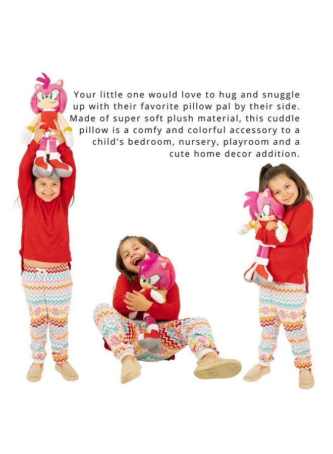 Franco وسادة عناق أنمي فرانكو سوبر سوفت بلش، 1 قطعة (عبوة من 1)، سونيك ذا هيدجوج آمي روز - Image 2