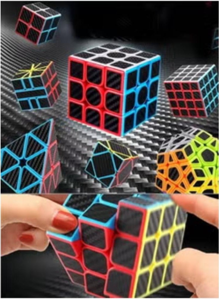 نيبمينينت مجموعة مكعبات السرعة، مجموعة مكعبات روبيك المكونة من 5 قطع 2 × 2 3 × 3 5 × 5 لعبة مكعب سرعة هرمي سكيوب ثلاثية الأبعاد، لعبة ألغاز ملتوية هدية للأطفال البالغين، مبتدئين في مكعبات السرعة أو عشاق الألغاز - Image 1