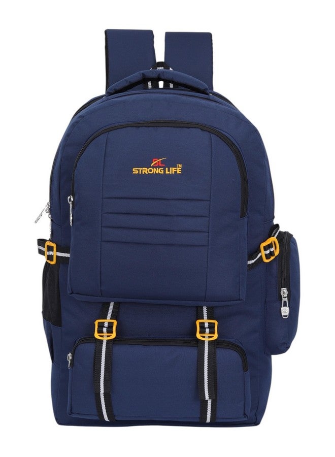 STRONG LIFE 50 Litres Unisex Travel Tourist Rucksack Backpack for Outdoor Sports Camp Hiking Trekking Bag for Men and Women (Blue) - Image 5