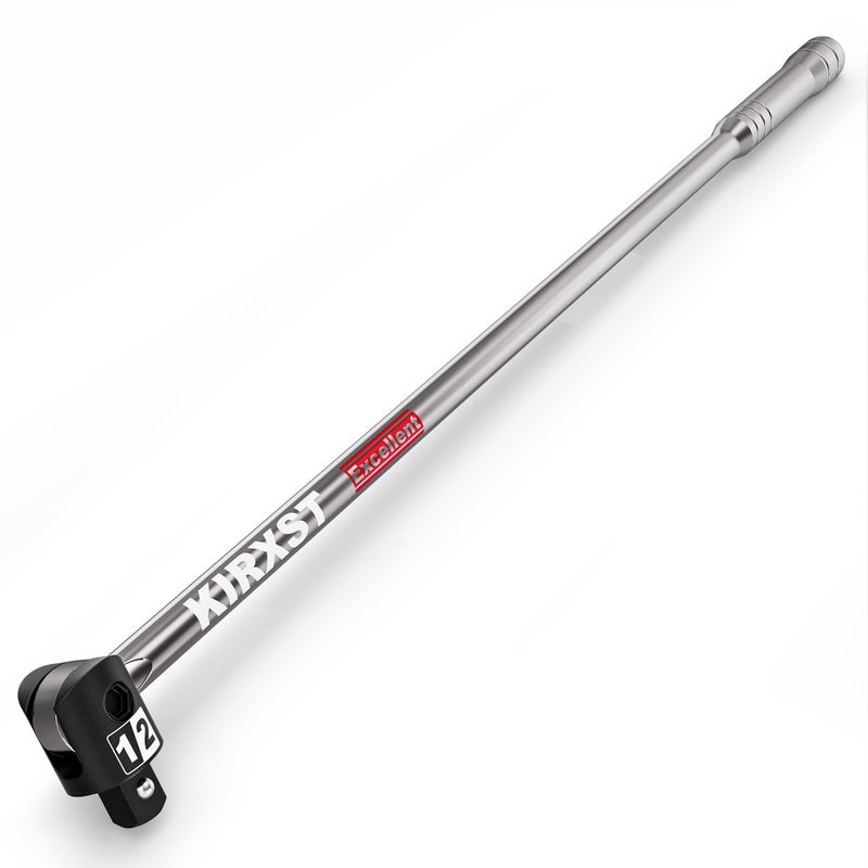 KIRXST 32-Inch 1/2â€ Drive Breaker Bar, Heavy Duty Extension Breaker Bar, 250Â° Rotatable Head, Premium Chromium Molybdenum Steel, Mechanical Work, Automobile and Motorcycle Maintenance and Repair - Image 1