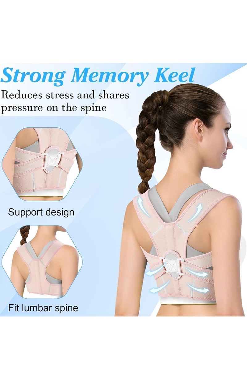 SOLARAE Posture Corrector for Women and Men, Adjustable Back Brace & Straightener for Scoliosis, Breathable Back Support and Posture Trainer, Relieve Waist, Neck, Shoulder, Back Pain - Image 2
