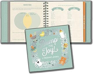 Studio Oh Studio Oh! Guided Pregnancy Journal by  - Bump for Joy - 9" x 9" - Beautifully Illustrated Hardcover Journal with  - Image 1