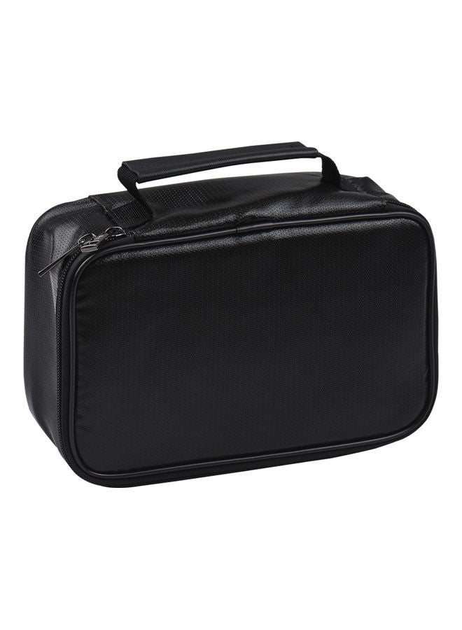 NIBEMINENT Fireproof File Document Bag with Multi-Layer Card Case Black  - Image 1