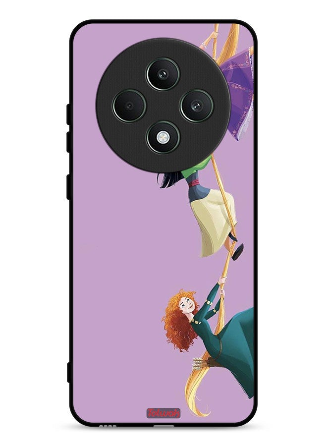 Tolwak Oppo Reno12 F 5G Protective Case Cover Girls Climbing Art - Image 1