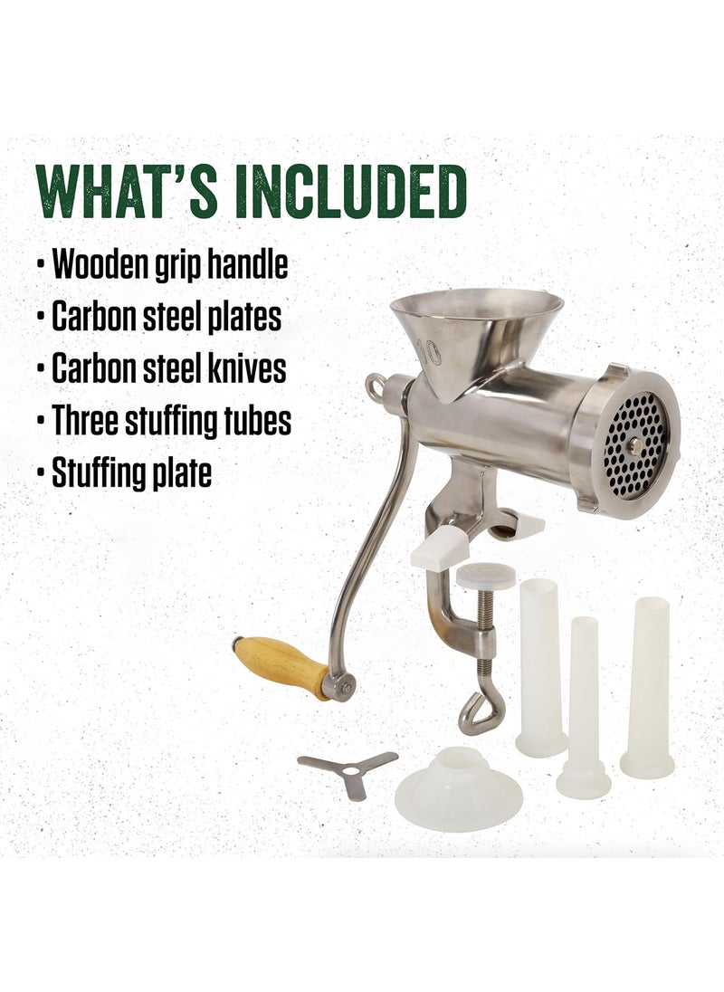 LEM LEM Products 10 ClampOn Hand Grinder Stainless Steel Meat Grinder  - Image 4