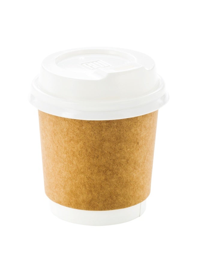 Restaurantware LIDS ONLY: 500-CT Disposable White Lid for 4-OZ Coffee and Tea Cups: Perfect for Coffee Shops, Juice Shops, and Restaurant take out - Recyclable Polystyrene Cup Lid  - Image 2