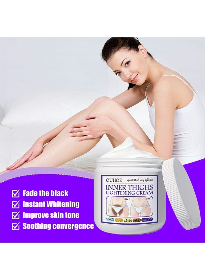 OUHOE Lightening Cream, for Intimate Areas, Skin Lightening for Underarms, Neck, Armpits, Knees, Elbows, Face and Body  60g - Image 4