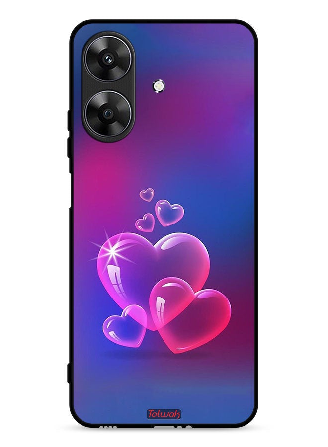 Tolwak Realme Note 60 4G Protective Case Cover Water Hearts - Image 1