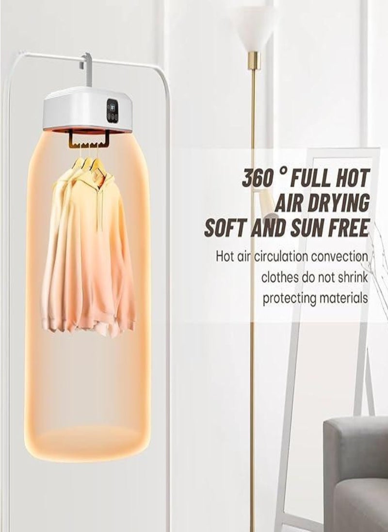 Portable Clothes Dryer, Mini Laundry Dryers with Remote Control, Quick and Easy to Use Small Compact Foldable Electric Drying Machine with Dry Bag for Travel, RV, Home, Apartment - Image 3