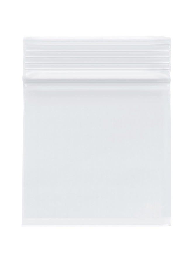 Plymor 3" x 3" (Pack of 100), 4 Mil Heavy Duty Zipper Reclosable Plastic Bags - Image 1