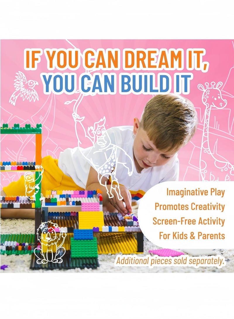 MIXDE 1000 Pieces of Bulk Building Blocks Compatible with  DIY Puzzle Assembly - Image 3