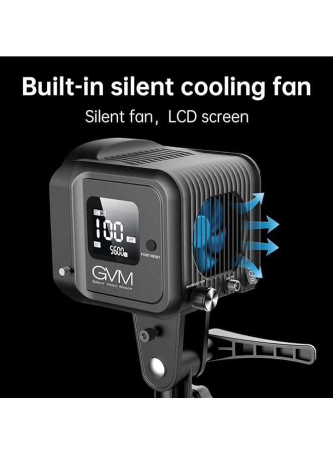 GVM SD80D Bi-Color LED Studio Video Spotlight with Softbox – 80W CRI 97+ Continuous Light for Photography, YouTube, Video Shooting - Image 4