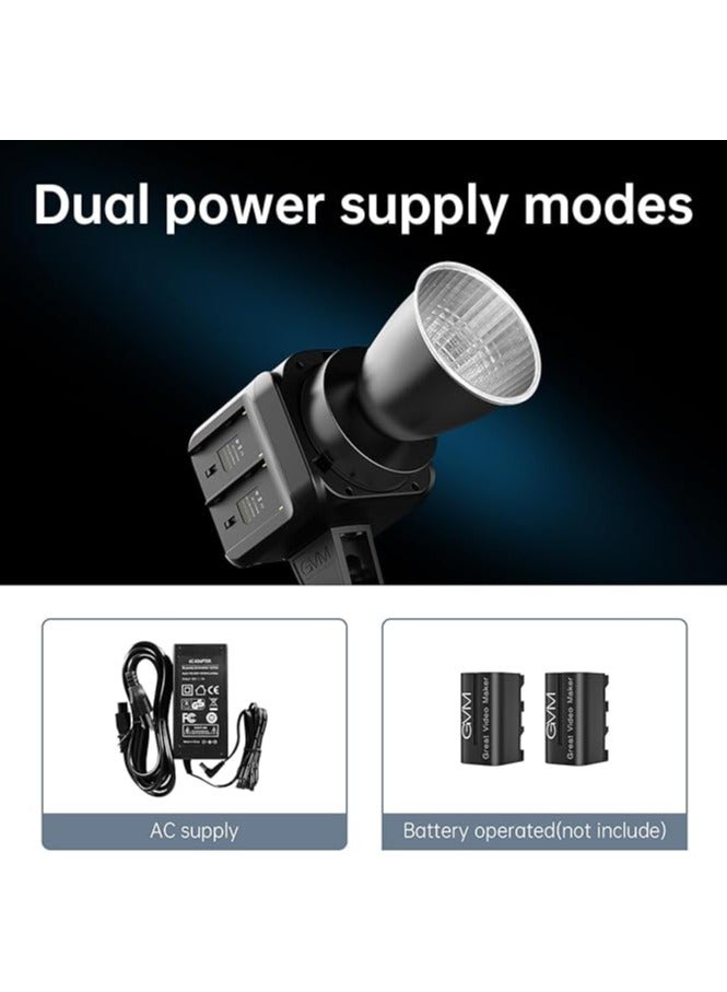 GVM SD80D Bi-Color LED Studio Video Spotlight with Softbox – 80W CRI 97+ Continuous Light for Photography, YouTube, Video Shooting - Image 2