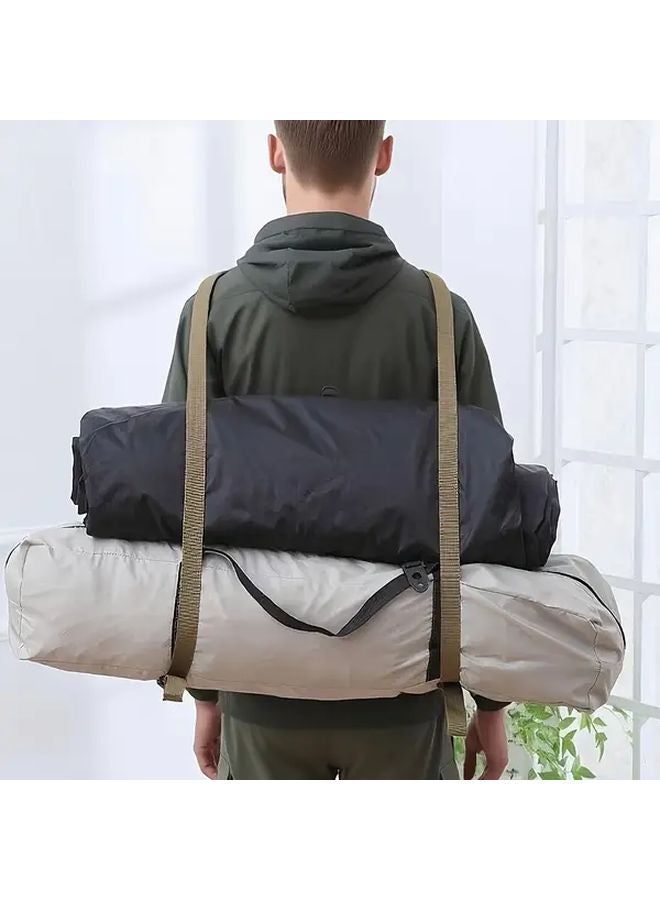 Heavy Duty Outdoor Camping Straps Anti Slip Adjustable Buckles Olive Green - Image 3